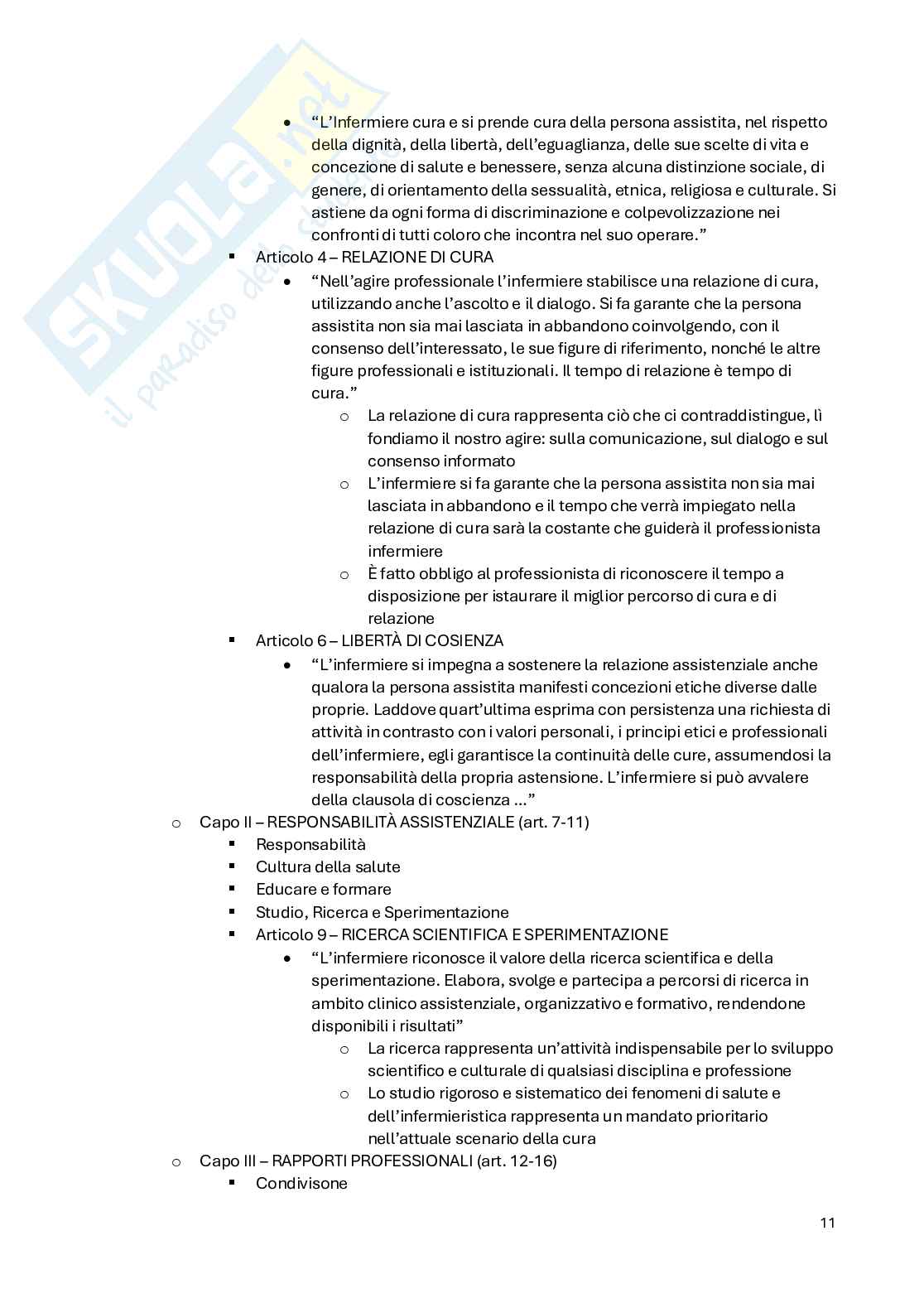 Infermieristica pediatrica (Etica e deontologia) Pag. 11
