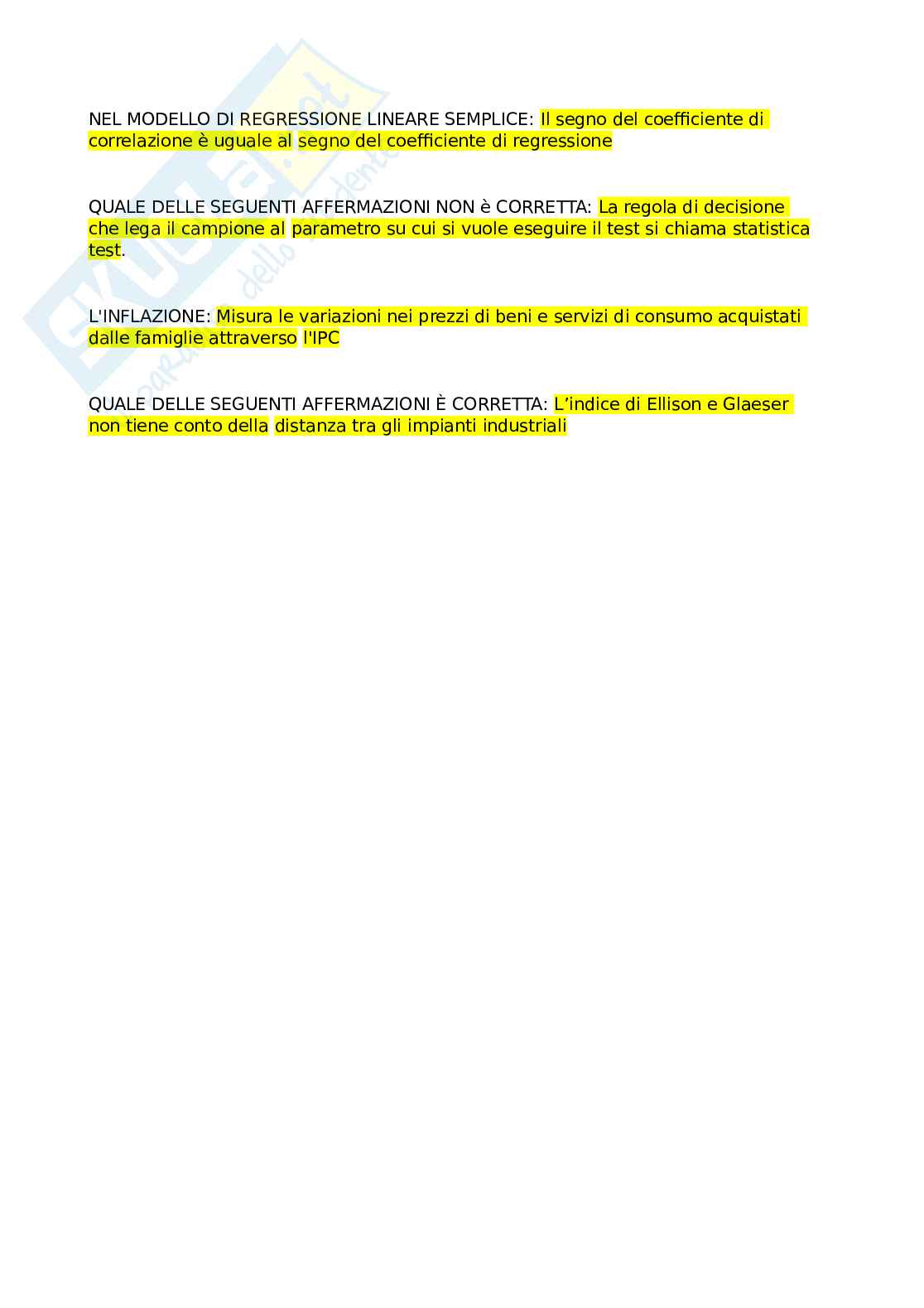 Statistica economica  Pag. 1