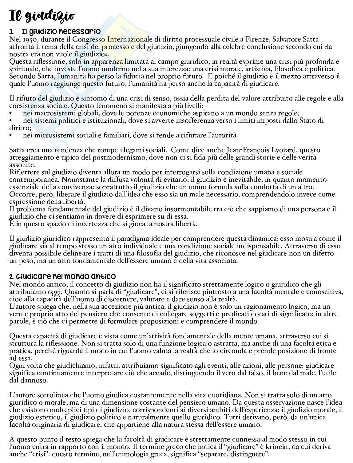 Giudizio  Pag. 1