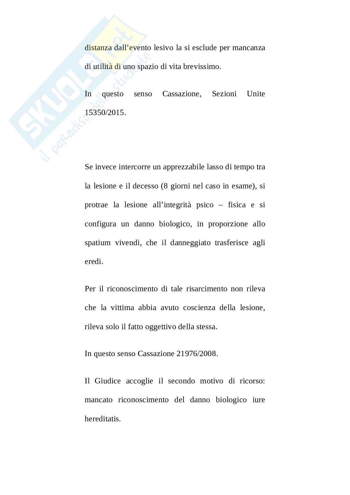 Appunti sul danno biologico Pag. 6