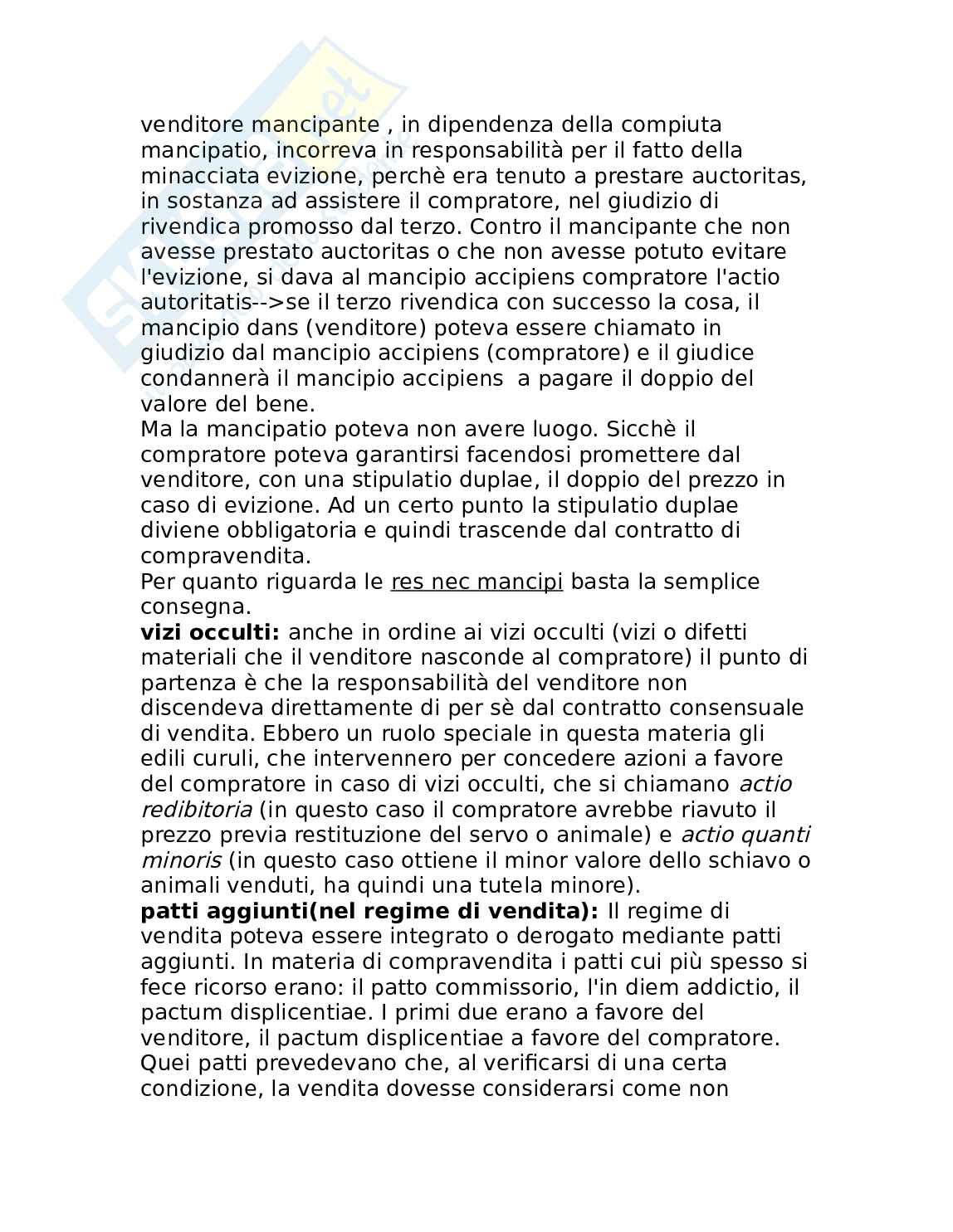 sistema contrattuale romano Pag. 41