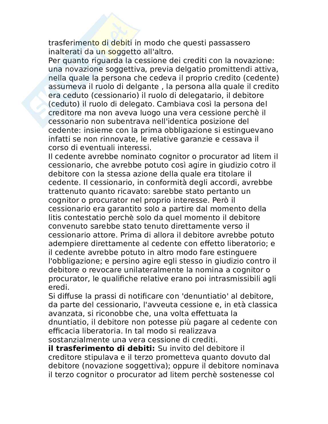 sistema contrattuale romano Pag. 56