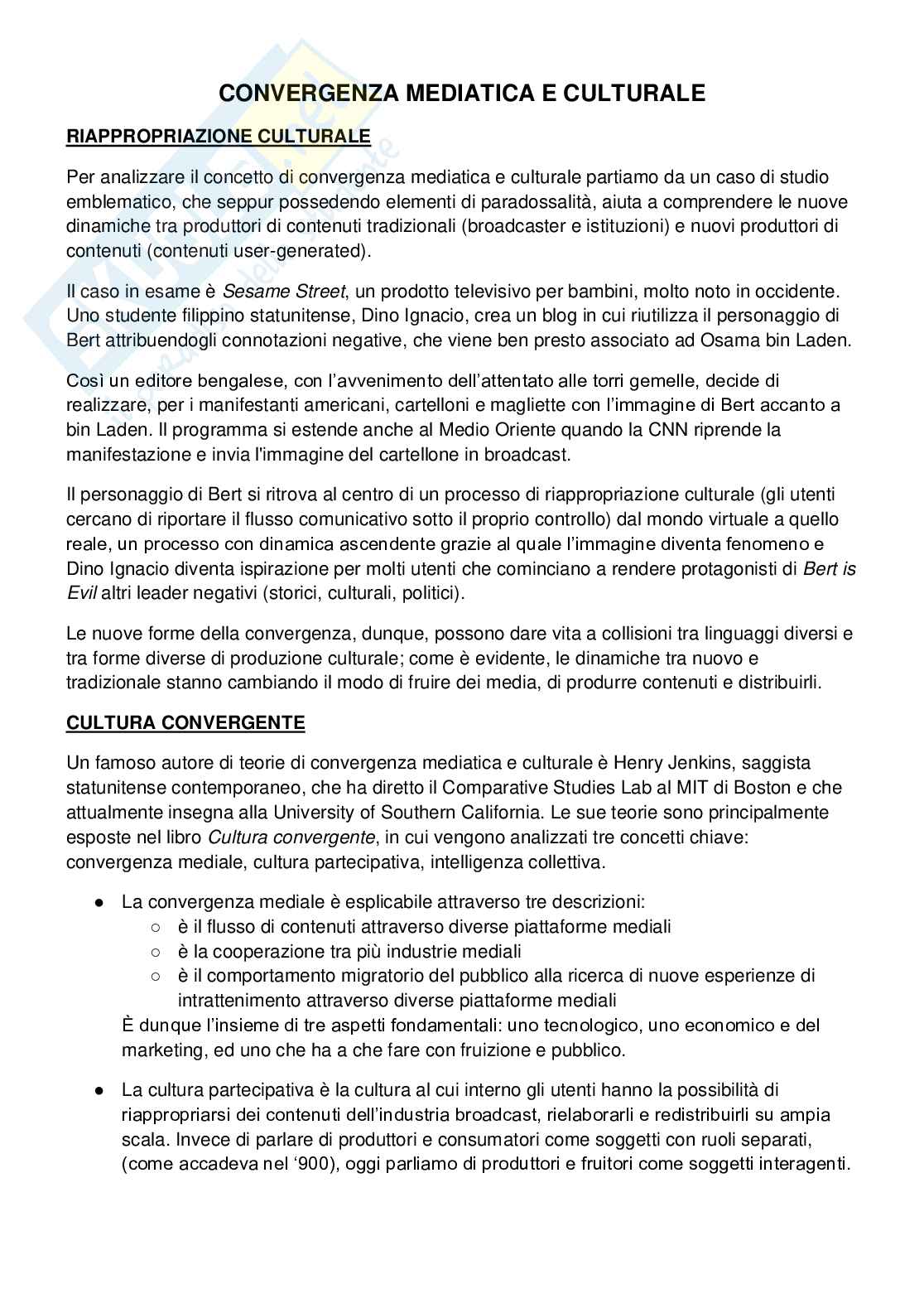 Appunti di Teoria e filosofia dei linguaggi, dei media e dello spettacolo Pag. 1