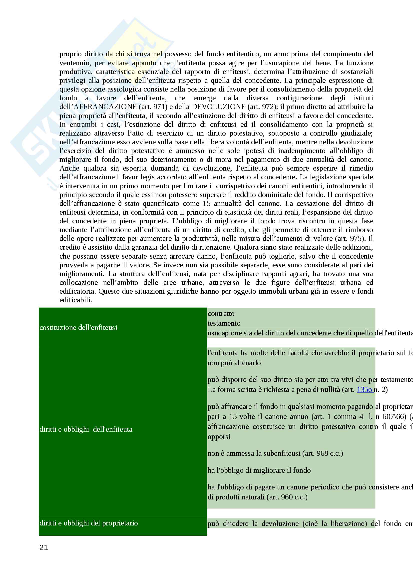 Riassunto esame Diritto privato, prof. Corbo, libro consigliato Beni e situazioni giuridiche di appartenenza, Cianci, Belella Pag. 21