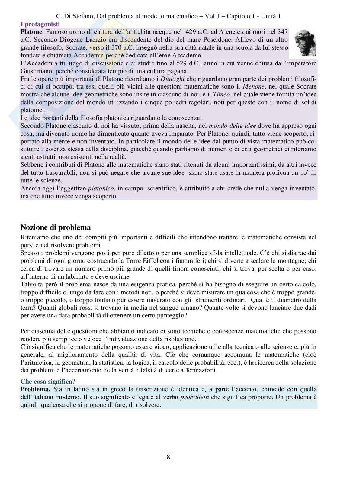 Dal problema al modello matematico 1 (ebook) Pag. 11