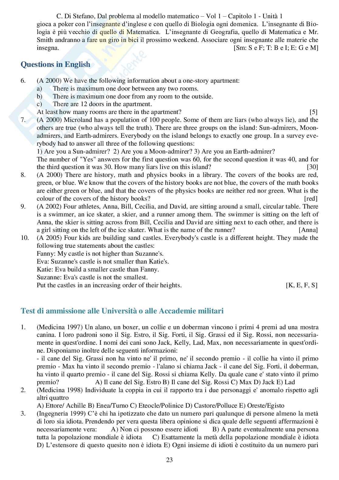 Dal problema al modello matematico 1 (ebook) Pag. 26