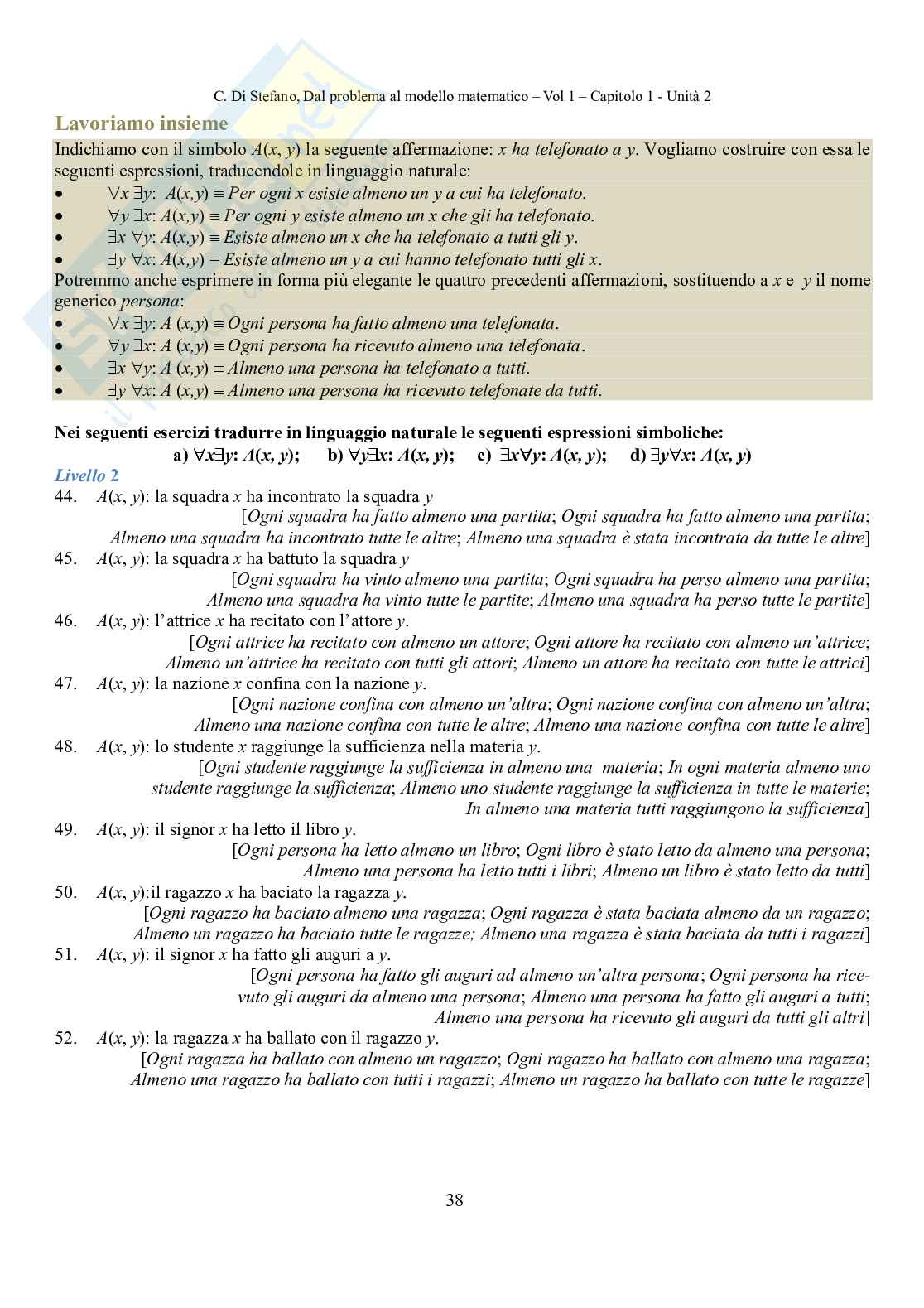 Dal problema al modello matematico 1 (ebook) Pag. 41