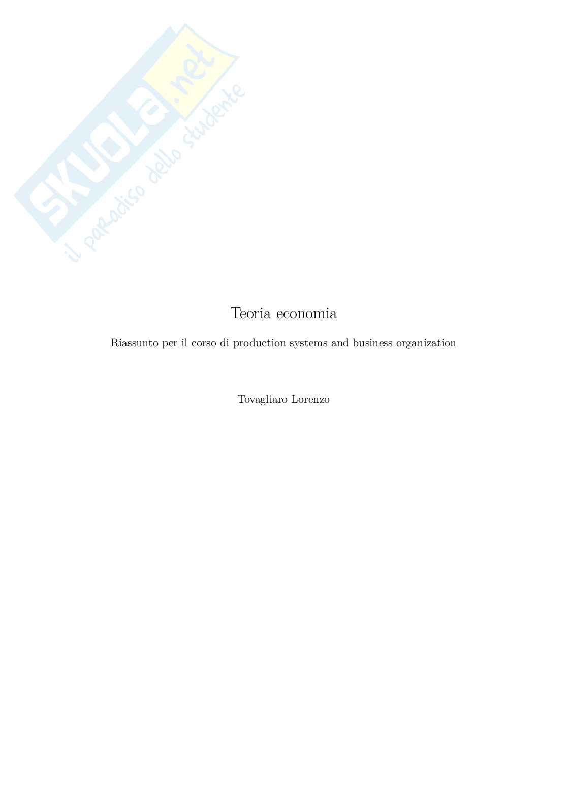 Impianti di produzione e organizzazione di impresa Pag. 2