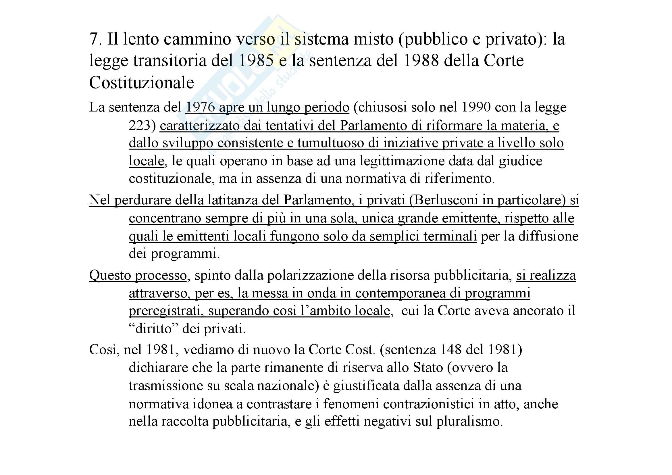 Diritto della comunicazione - Radiotelevisione 1a parte Pag. 16