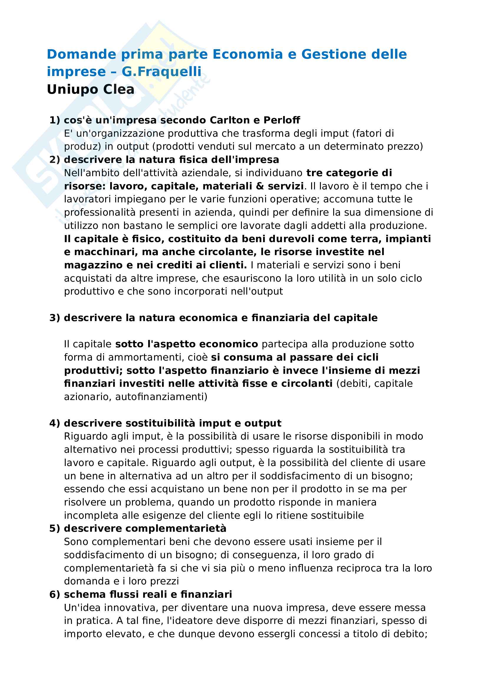 Appunti Economia E Gestione Delle Imprese Pdf