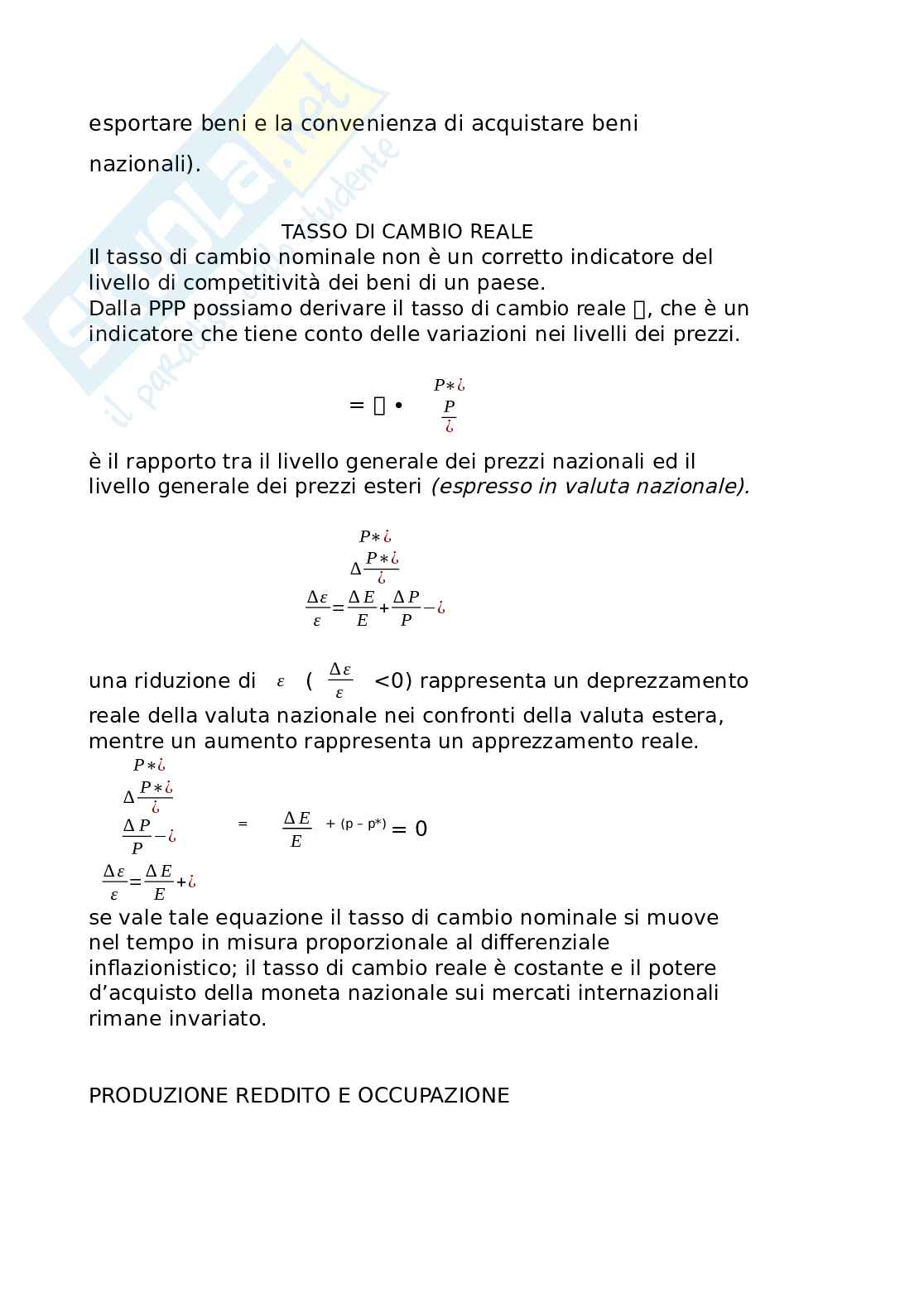 Bilancia dei pagamenti Pag. 11