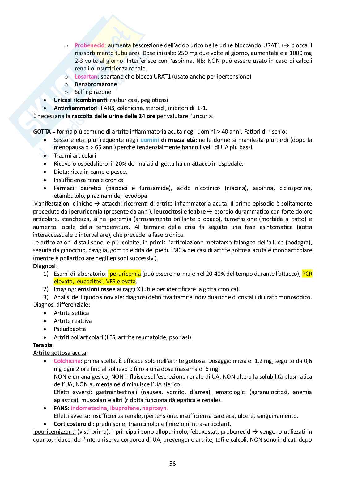 Riassunto esame Endocrinologia, Prof. Zacchetti Daniele, libro consigliato Endocrinologia, Gritti Pag. 56