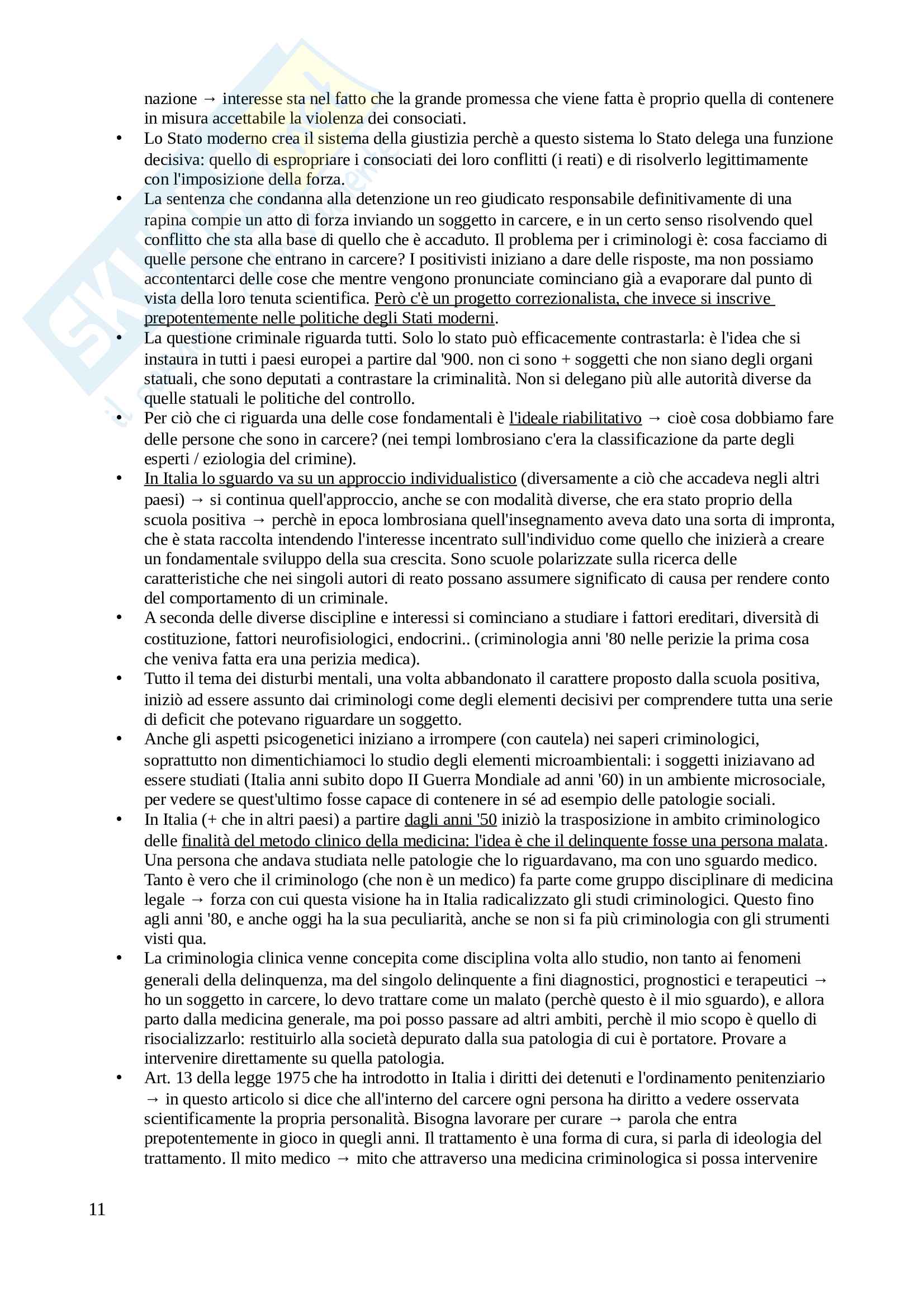 Appunti di criminologia Pag. 11