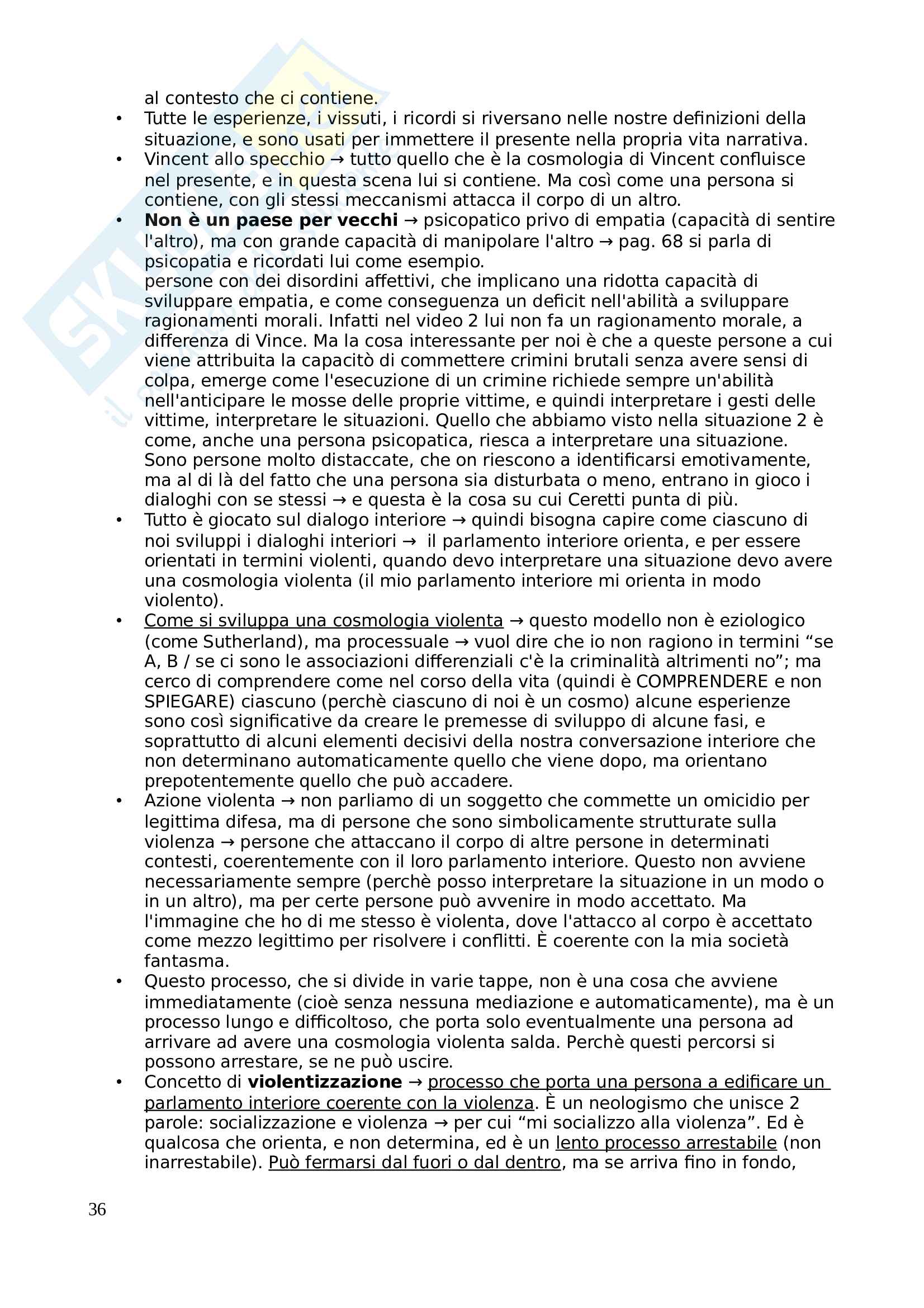 Appunti di criminologia Pag. 36