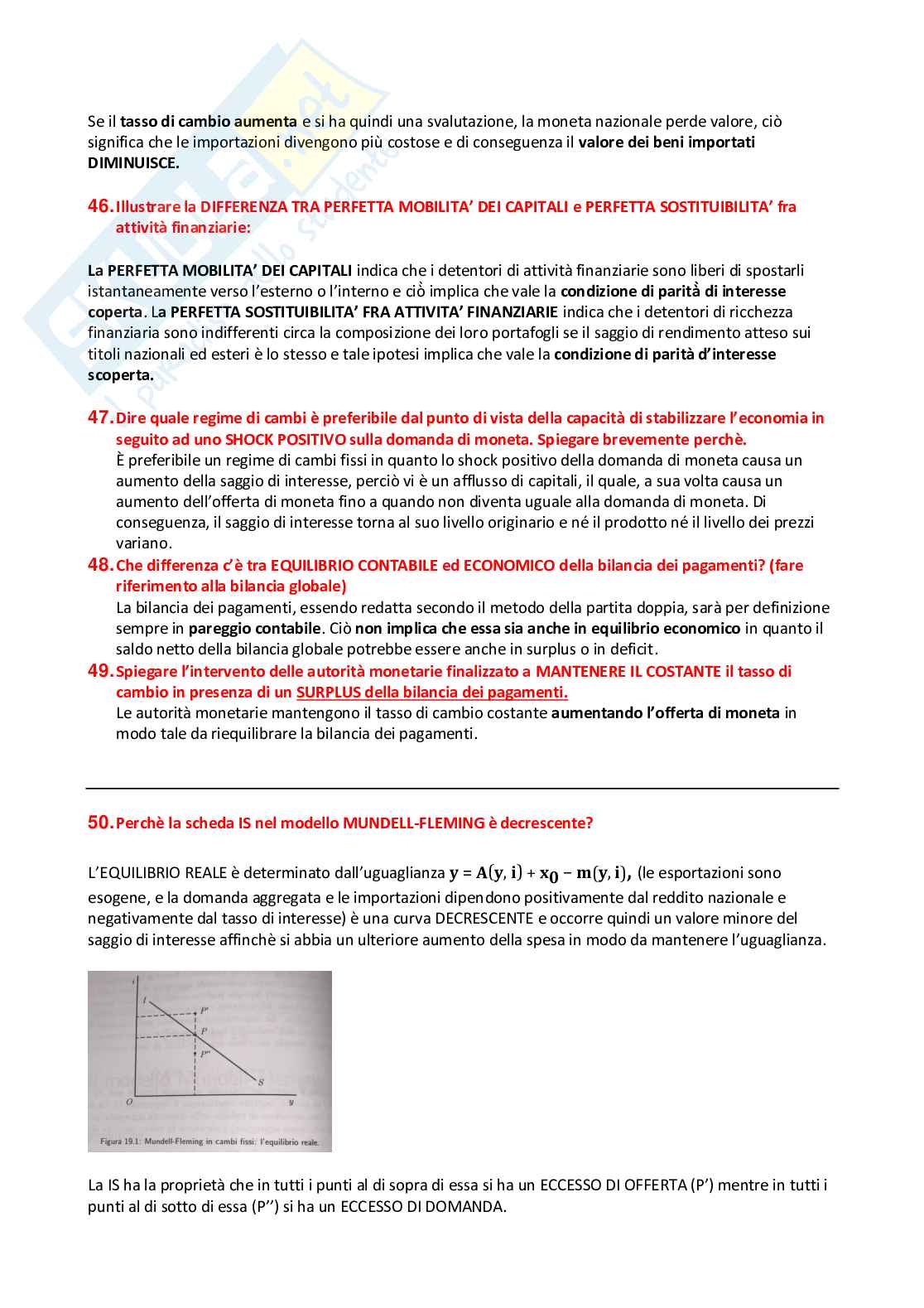 Economia internazionale - domande d'esame Pag. 11