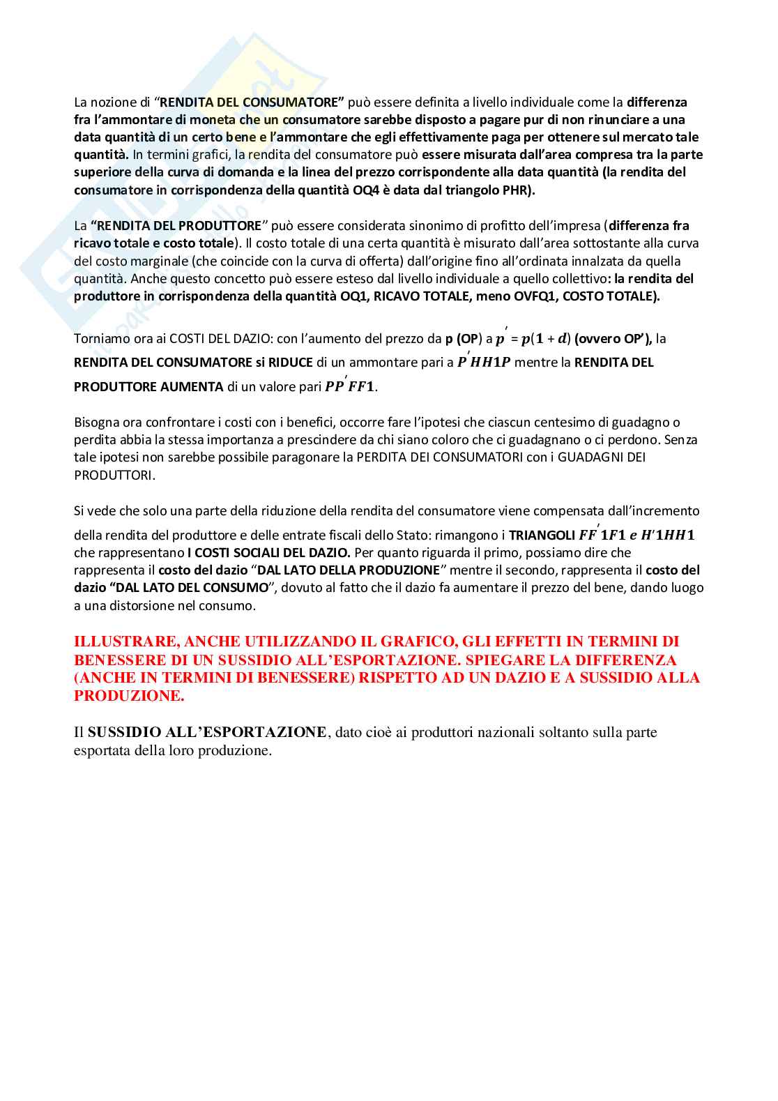 Economia internazionale - domande d'esame Pag. 31