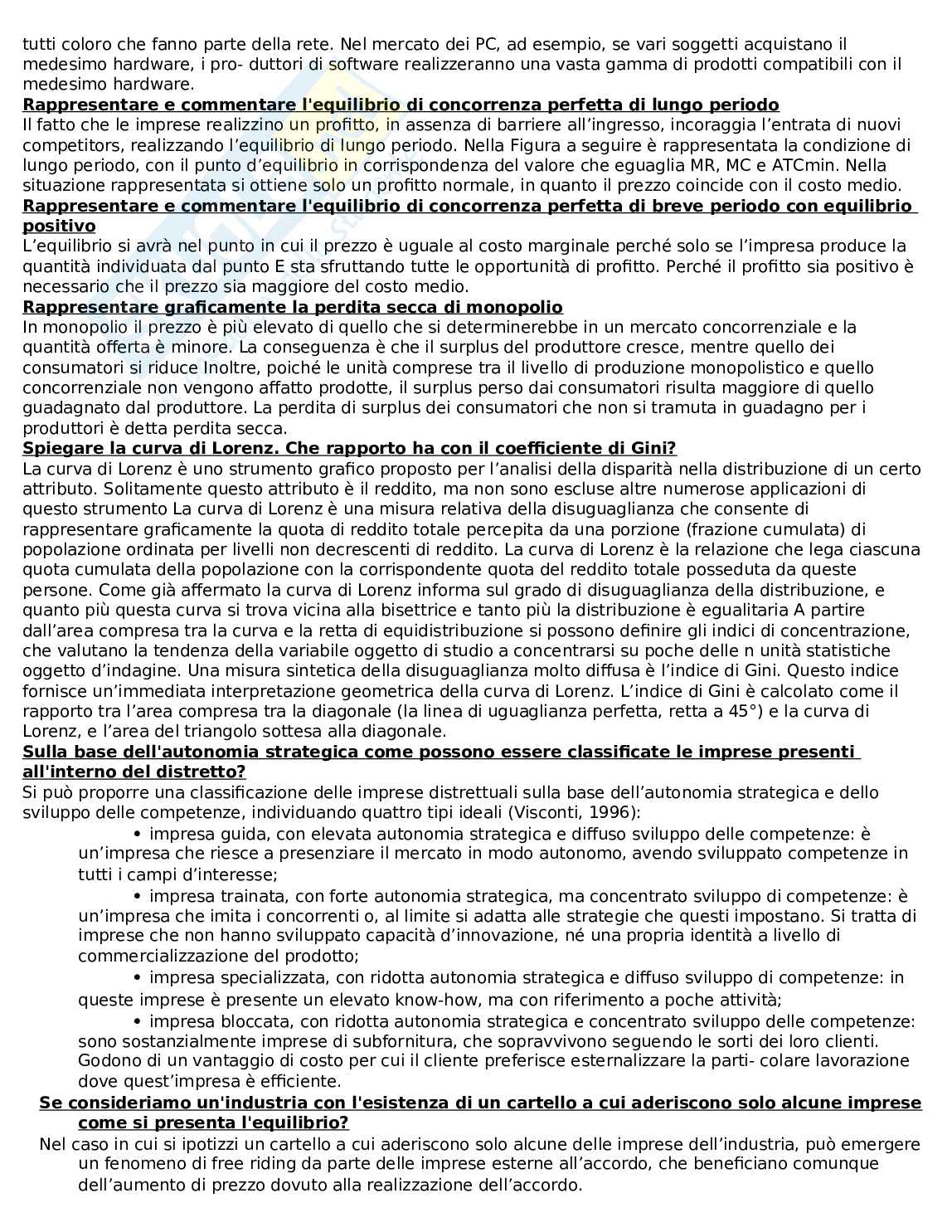 Paniere di imprese e mercati - risposte aperte Pag. 26