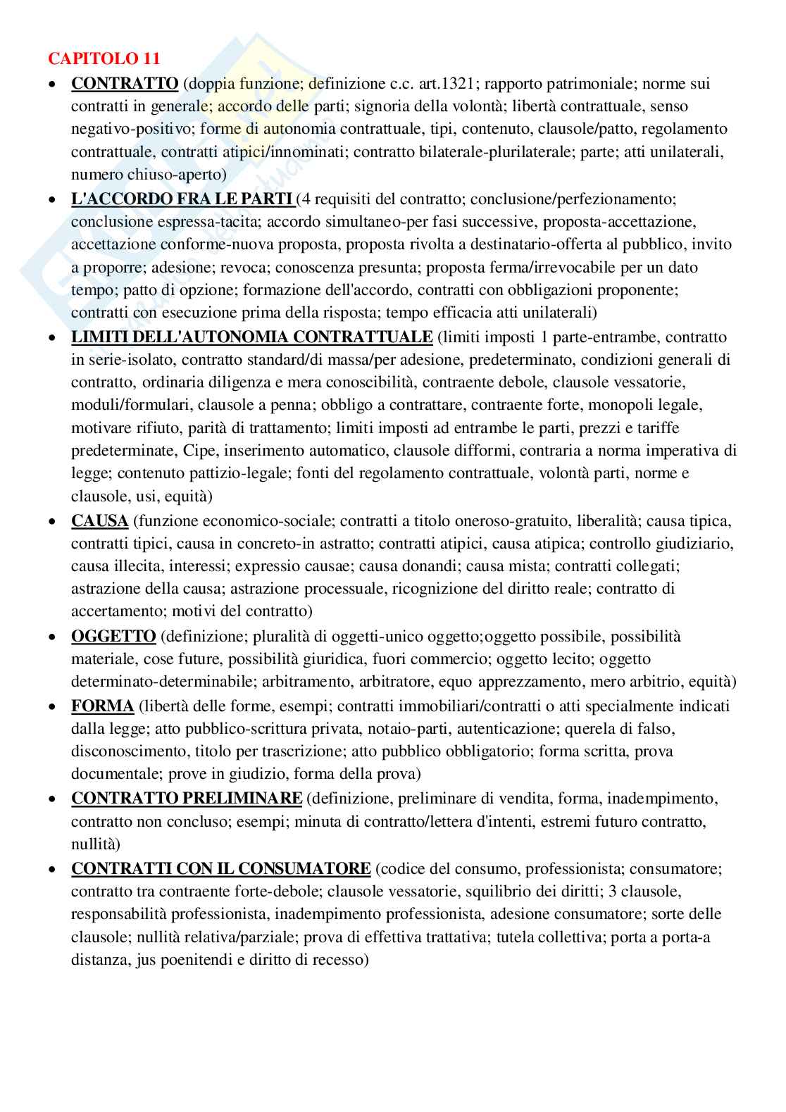 Mappa concettuale Pag. 11