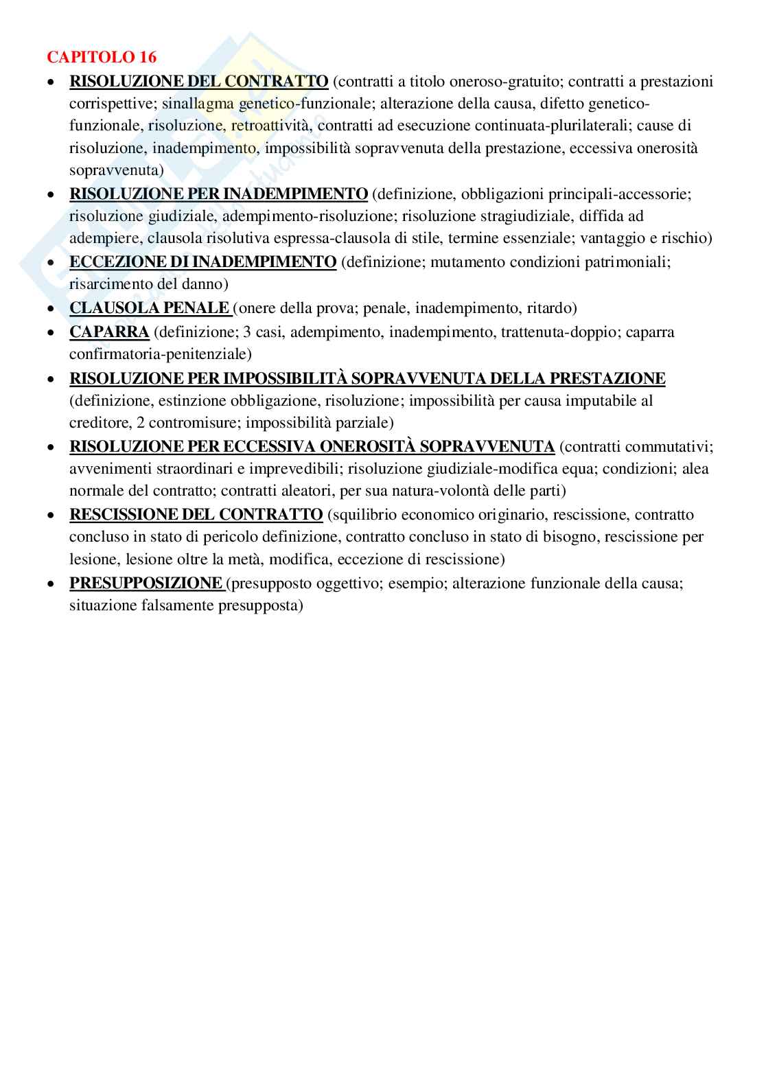 Mappa concettuale Pag. 16