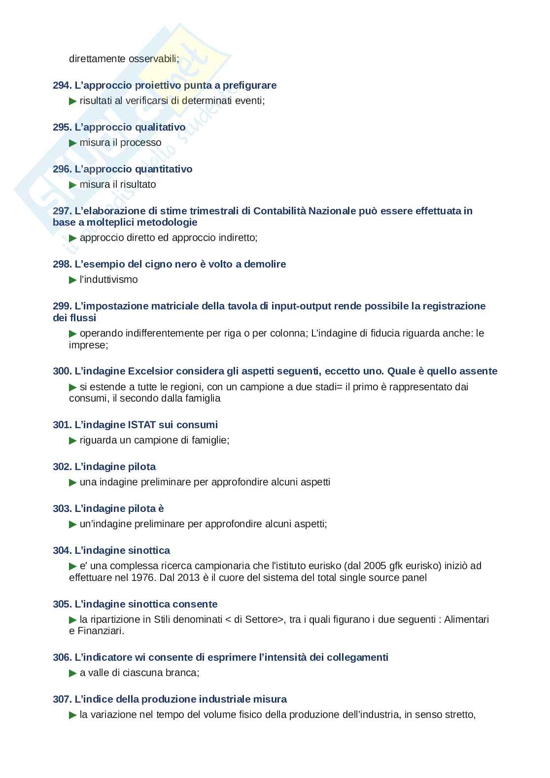 Domande e risposte Statistica economica, ordine alfabetico 2025 Pag. 21