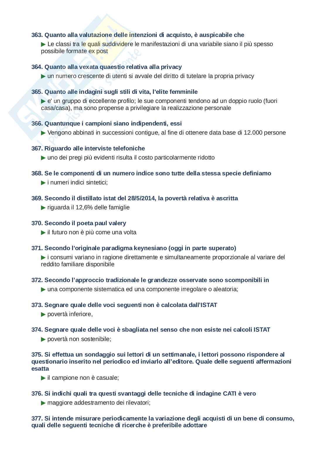 Domande e risposte Statistica economica, ordine alfabetico 2025 Pag. 26