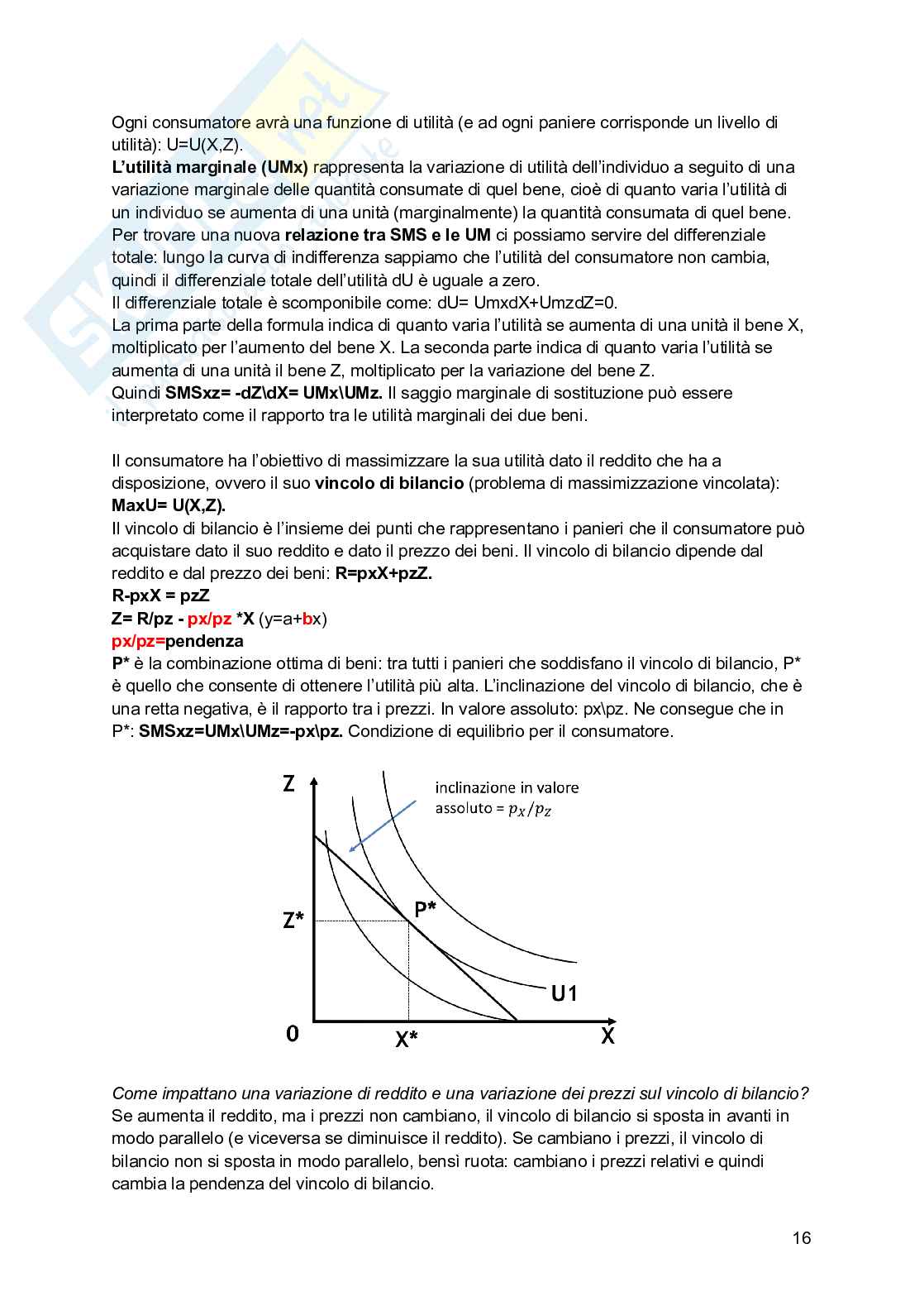 Scienza della finanza  Pag. 16