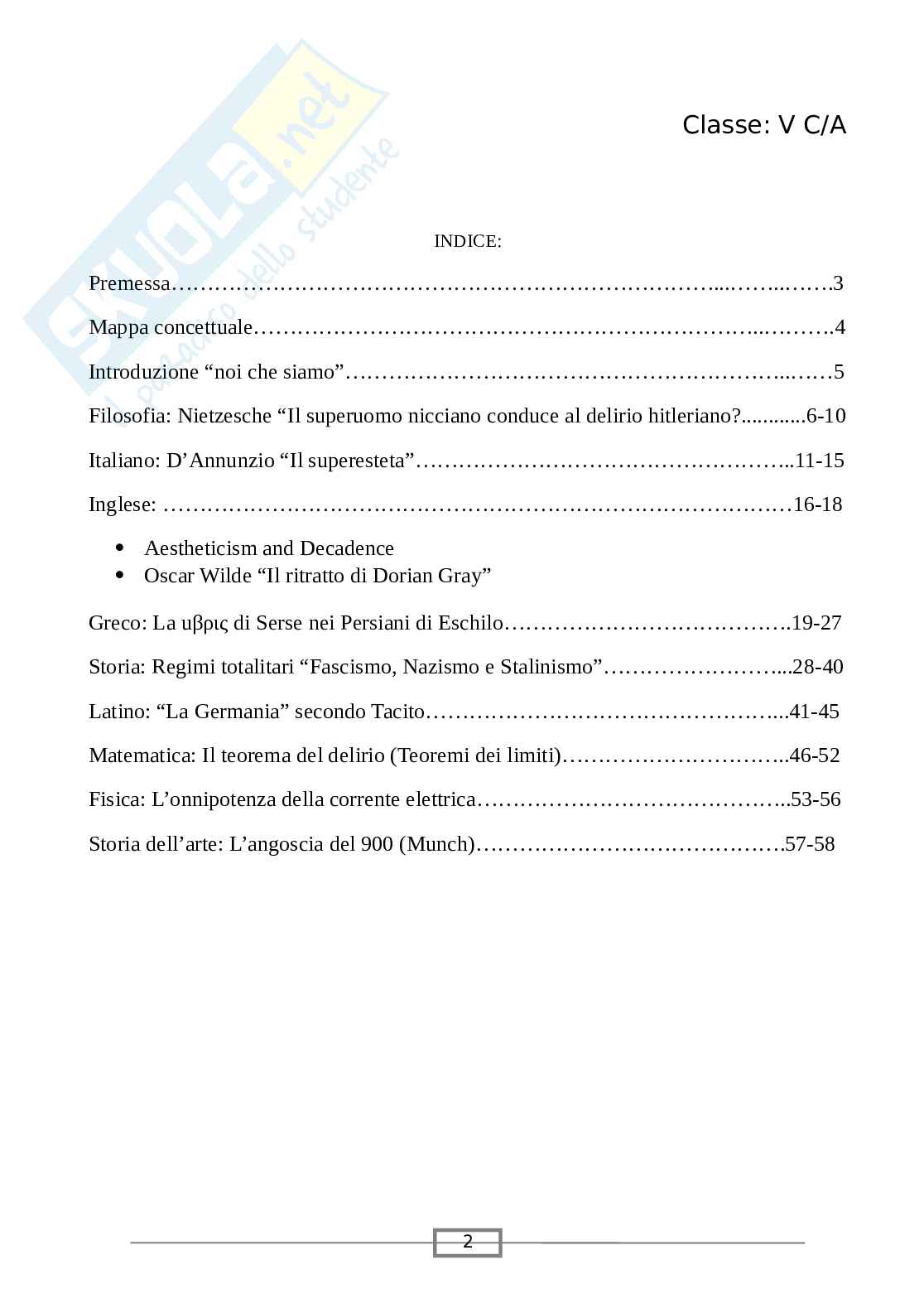 Delirio di onnipotenza - Tesina per liceo classico Pag. 2