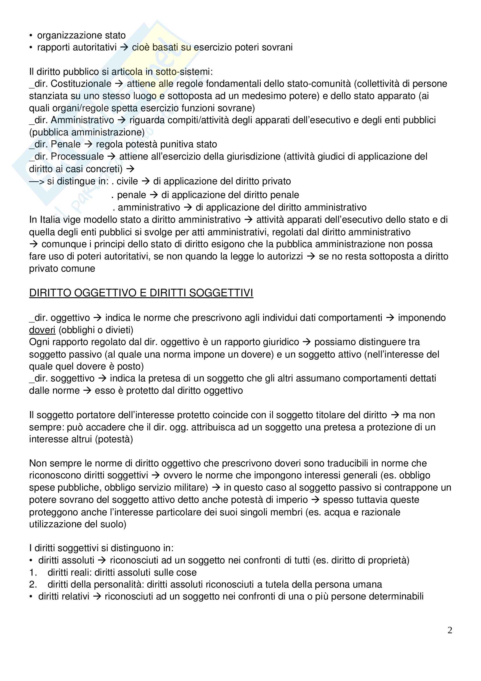Riassunto esame diritto privato, prof.ssa Tampieri, libro consigliato istituzioni di "diritto privato", Galgano (con possibili domande d'esame) Pag. 2