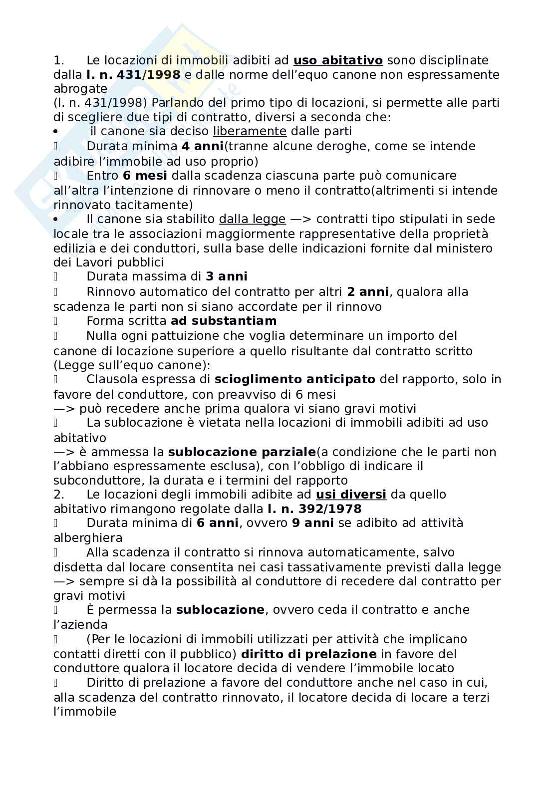 Riassunto esame Diritto privato, Prof. Macario Francesco, libro consigliato Introduzione al diritto privato. Fatti illeciti, singoli contratti, beni e proprietà, famiglia, successioni, Macario Pag. 36
