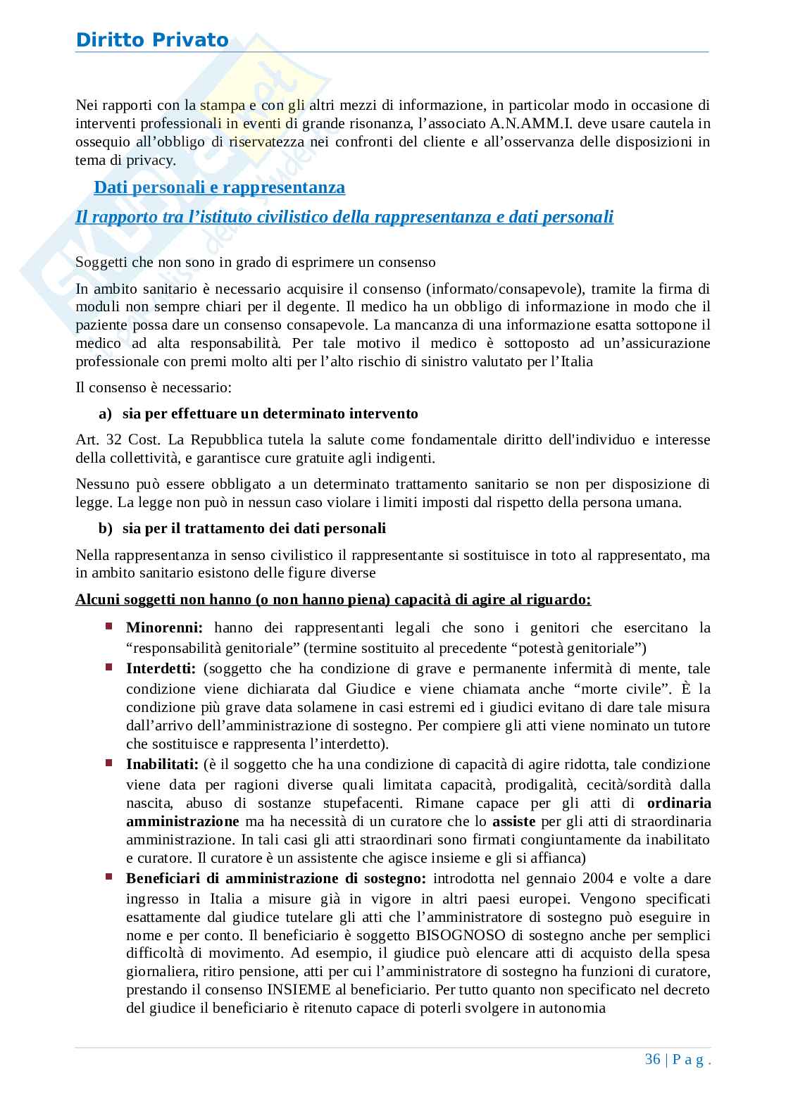 Istituzioni di Diritto privato Pag. 36