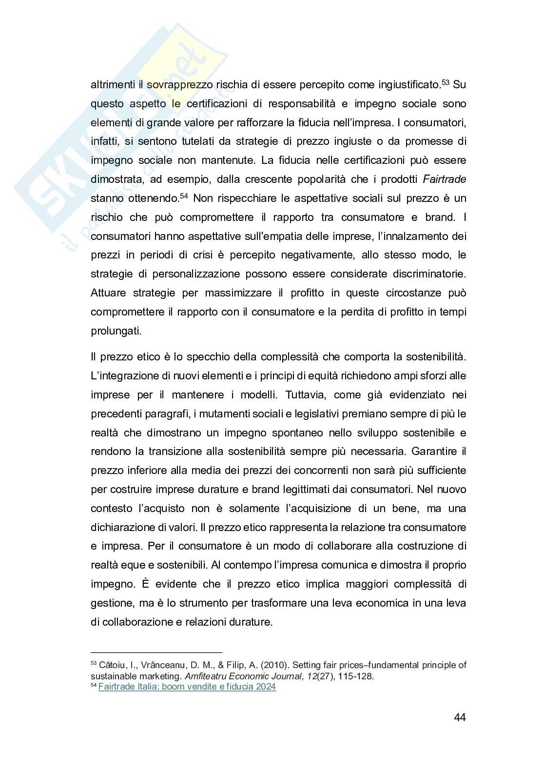 L'influenza delle sostenibilità sulle strategie di marketing  Pag. 51