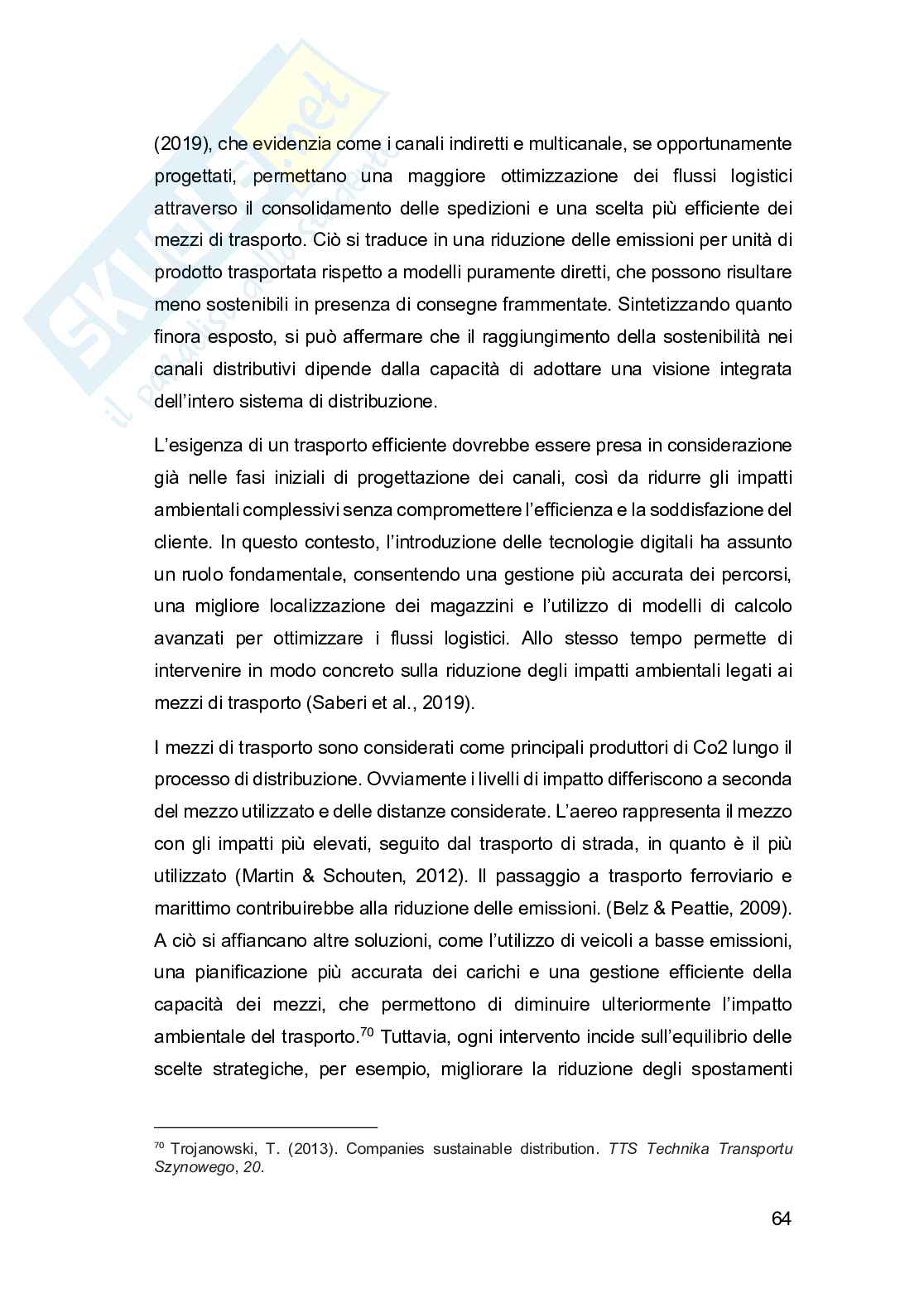L'influenza delle sostenibilità sulle strategie di marketing  Pag. 71