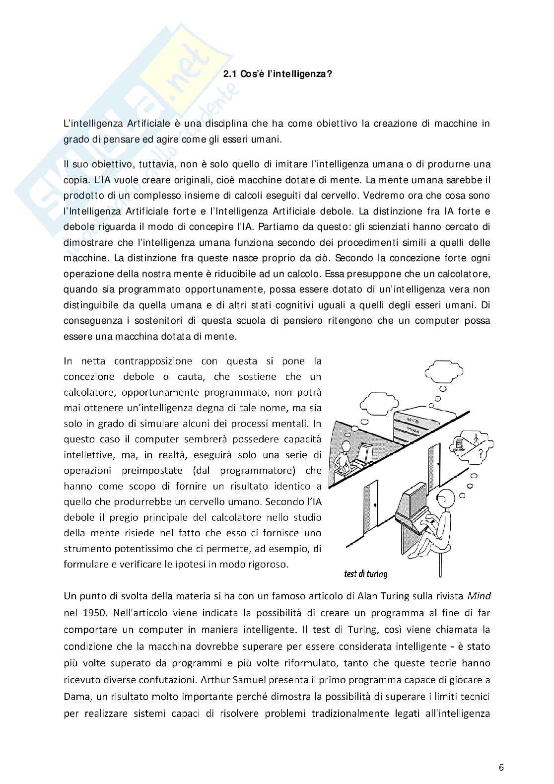 Intelligenza artificiale - Tesina per Liceo scientifico Pag. 6