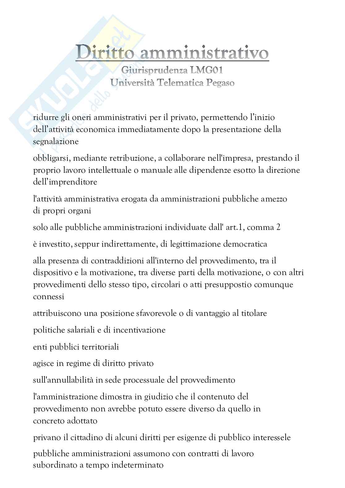 Diritto amministrativo  Pag. 1