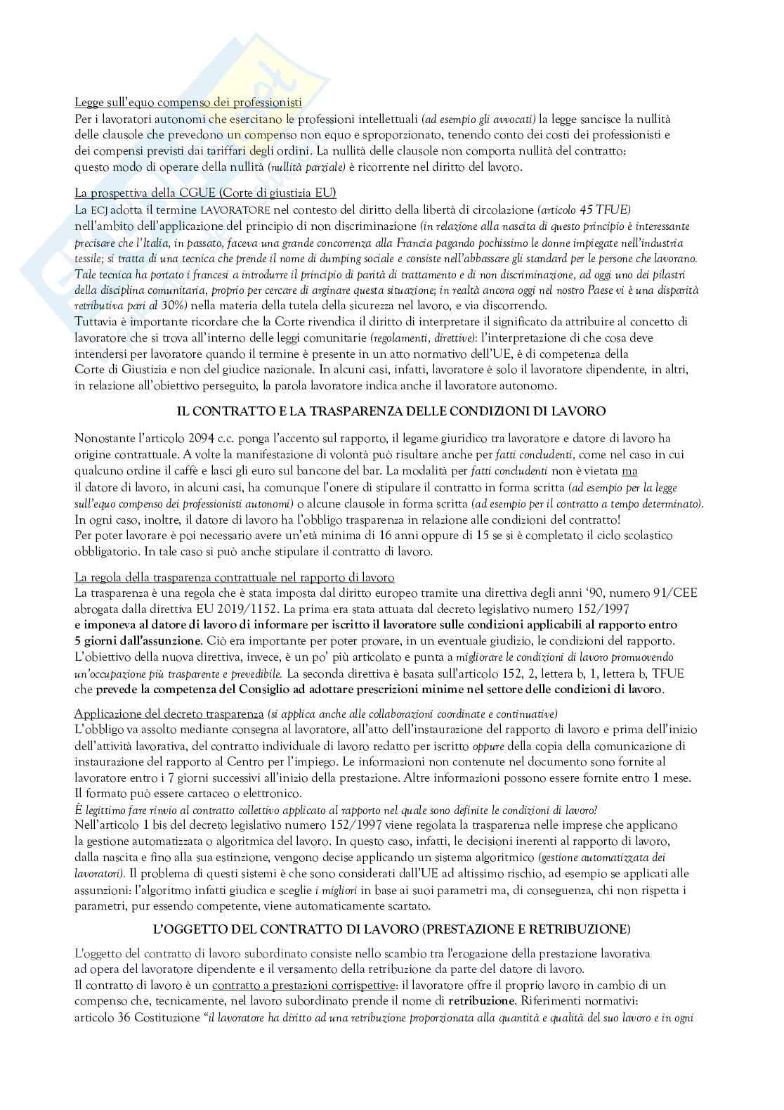 Appunti corso Diritto del lavoro  Pag. 6