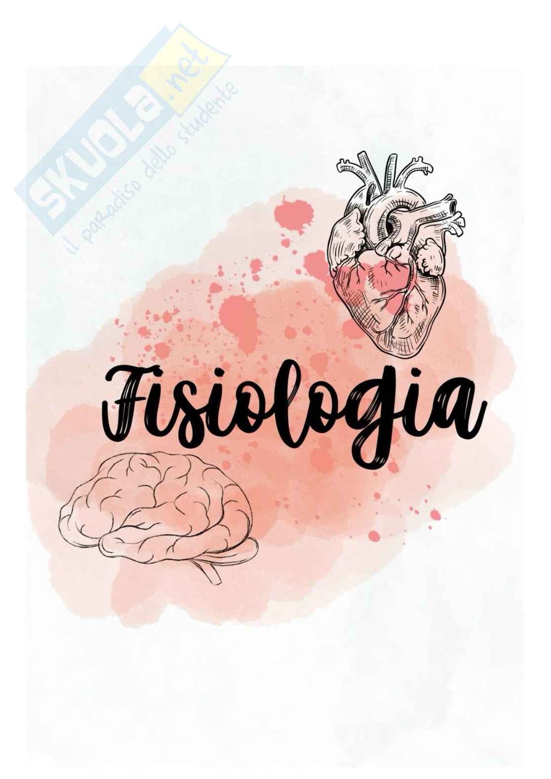 Riassunto esame Fisiologia medica, Prof. Di Raddo Elena, libro consigliato Fisiologia, Stanfield Pag. 1