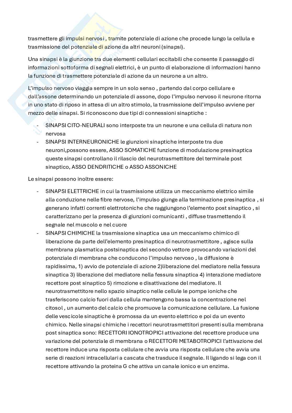 Riassunto esame Fisiologia medica, Prof. Di Raddo Elena, libro consigliato Fisiologia, Stanfield Pag. 11