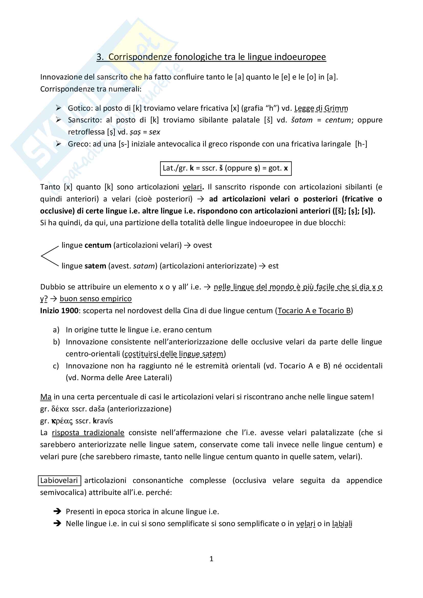 Introduzione Alla Linguistica Storica Riassunto