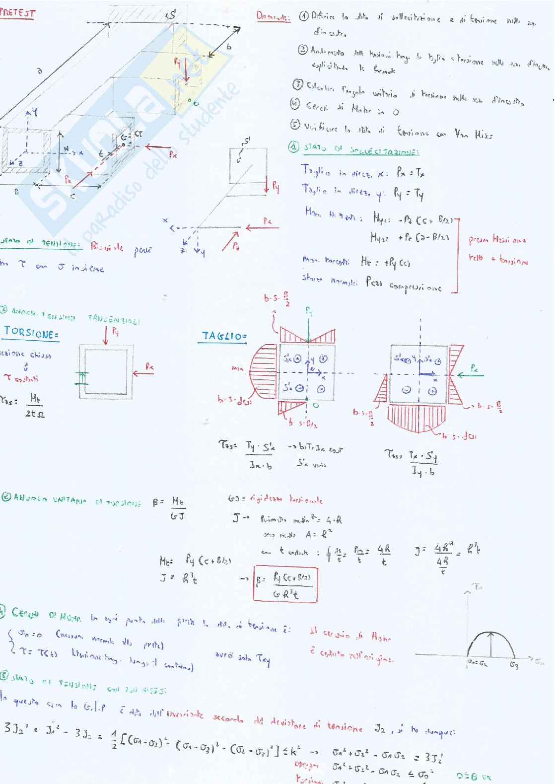 Pretest di Scienza delle costruzioni Pag. 36