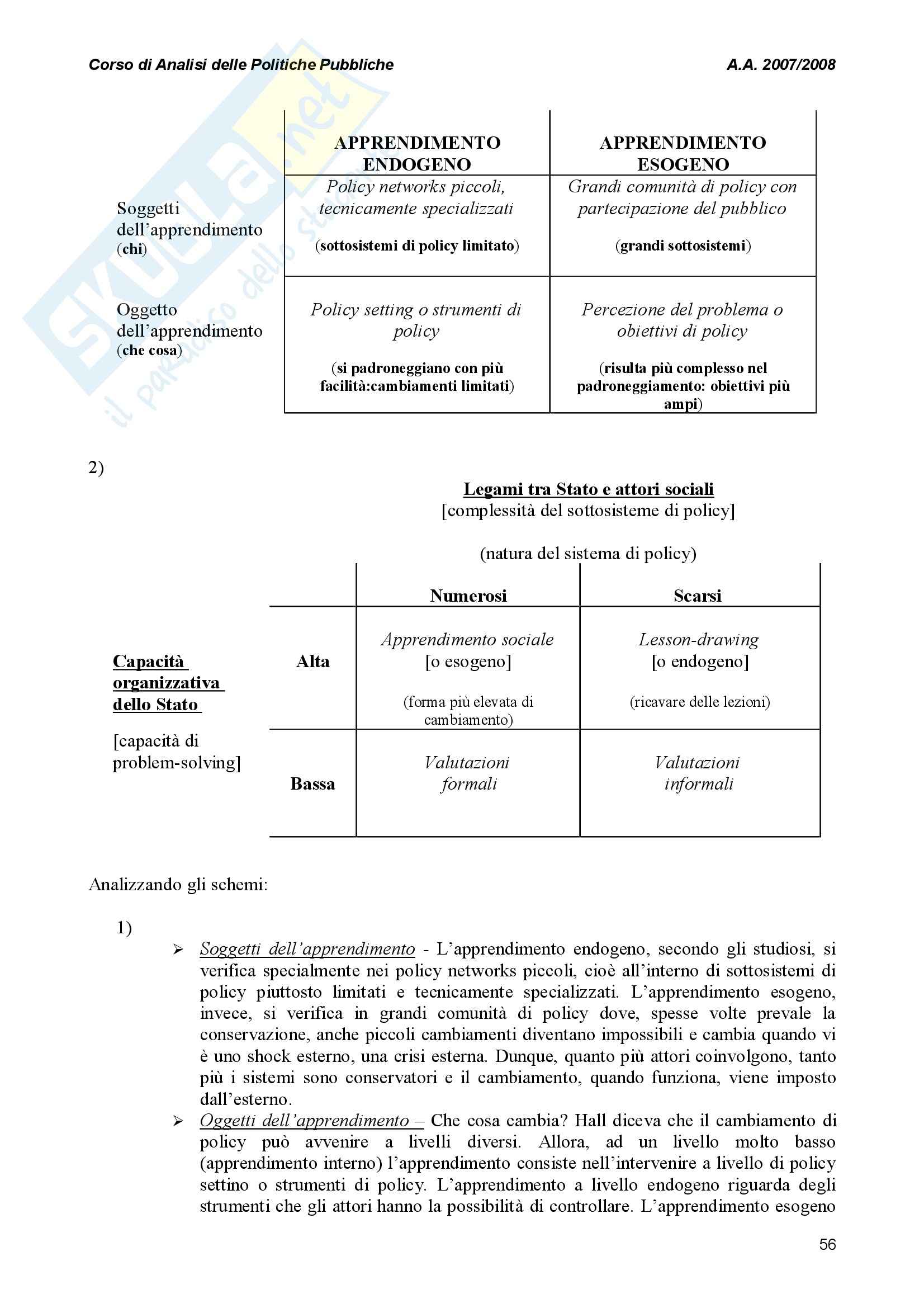 Analisi delle politiche pubbliche - Studio Pag. 56