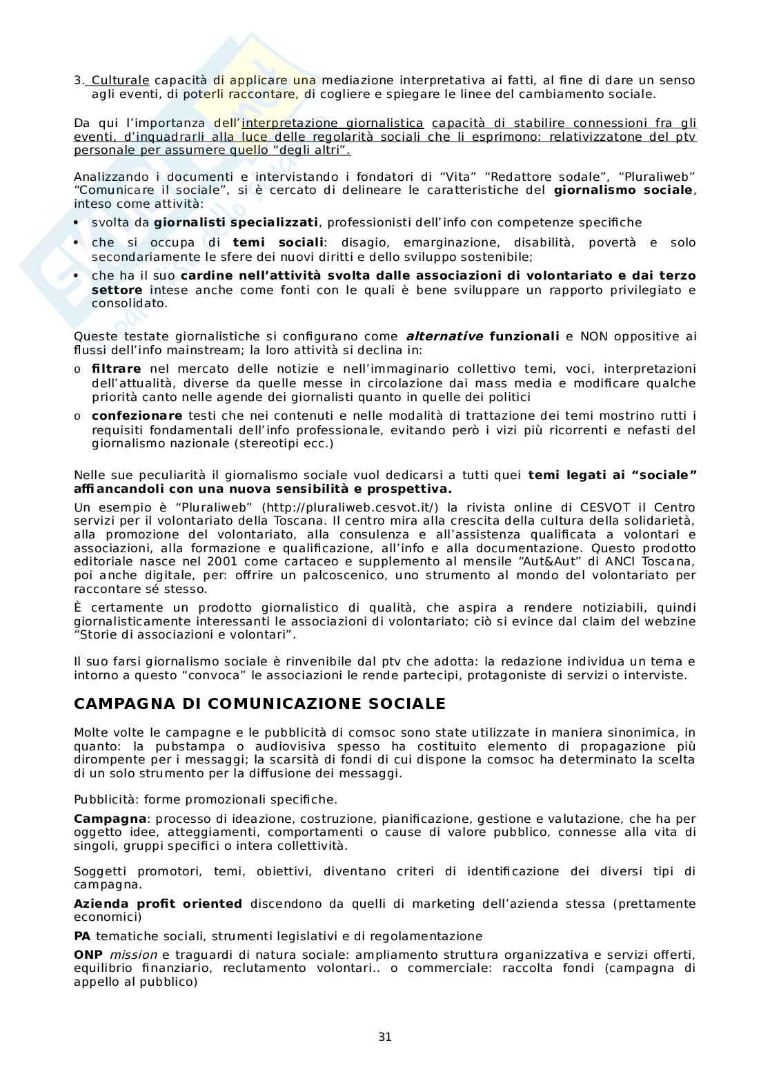 Comunicazione sociale Pag. 31