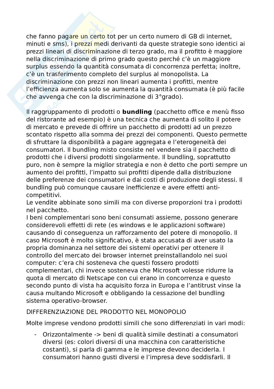 Appunti Economia Industriale/Economia delle organizzazioni Pag. 6