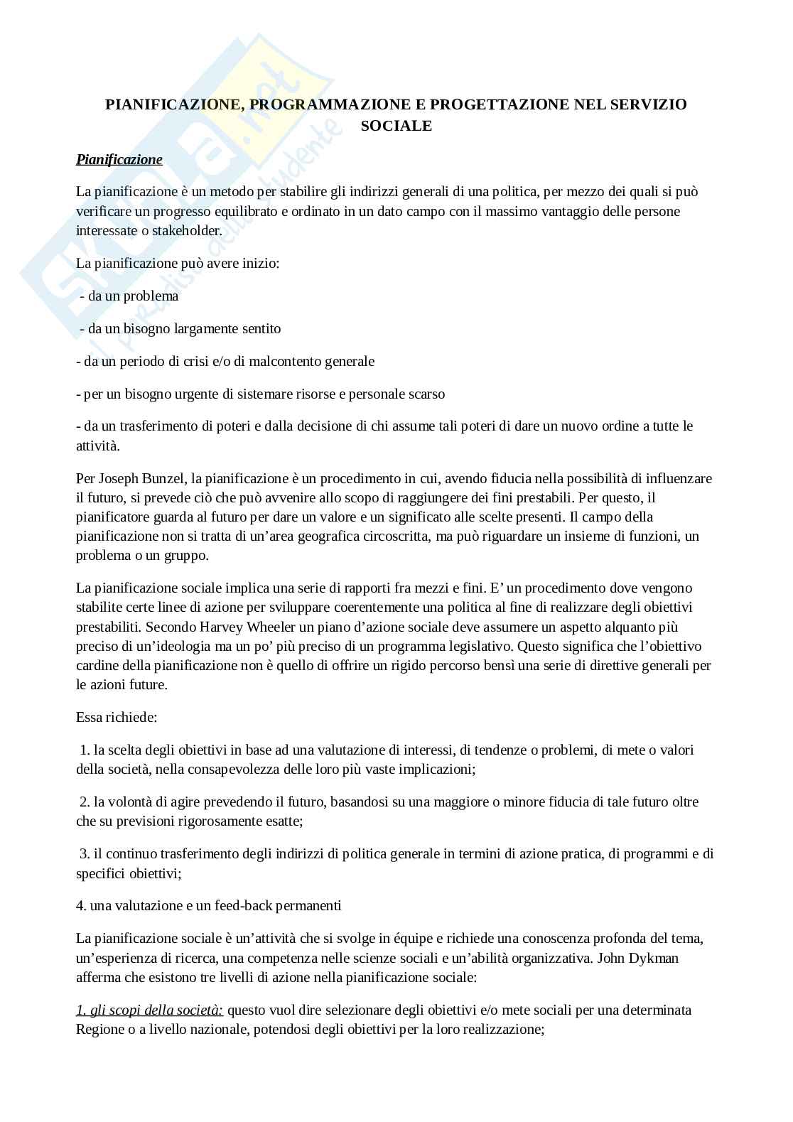 Programmazione territoriale  Pag. 1