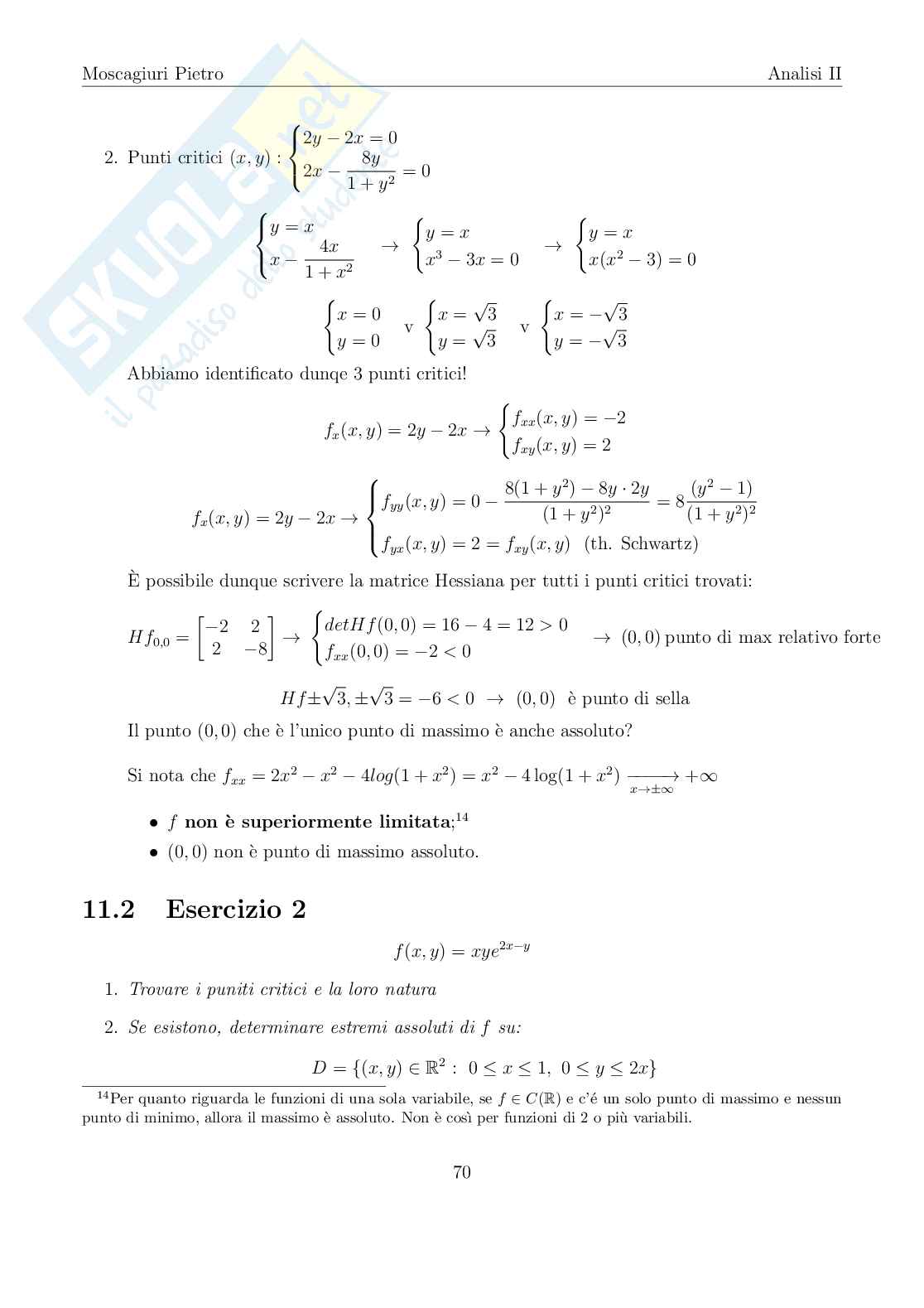 Raccolta esercizi svolti di Analisi 2 Pag. 71