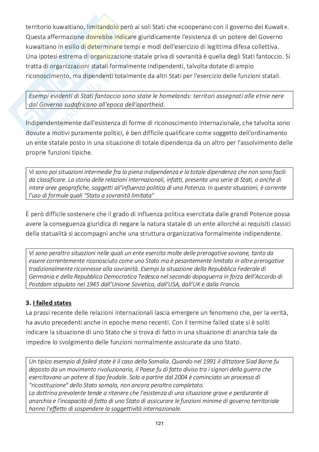Riassunto esame Diritto internazionale, Prof. Viterbo Annamaria, libro consigliato Diritto internazionale, Cannizzaro Pag. 16