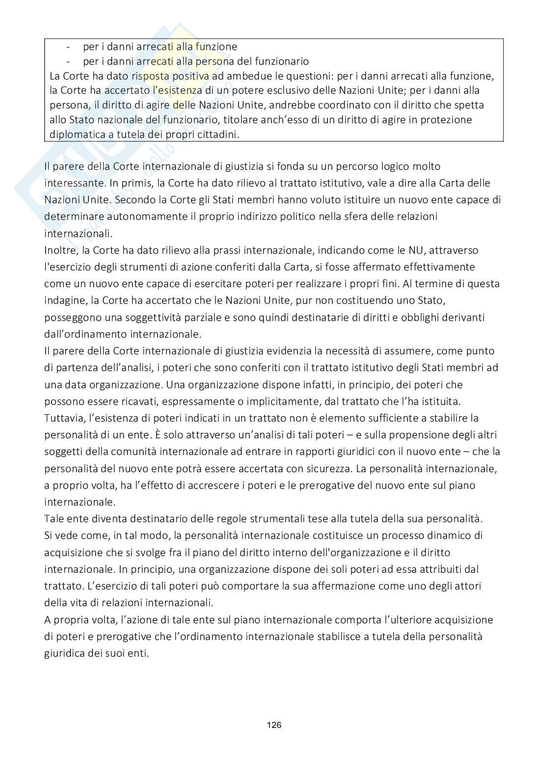 Riassunto esame Diritto internazionale, Prof. Viterbo Annamaria, libro consigliato Diritto internazionale, Cannizzaro Pag. 21