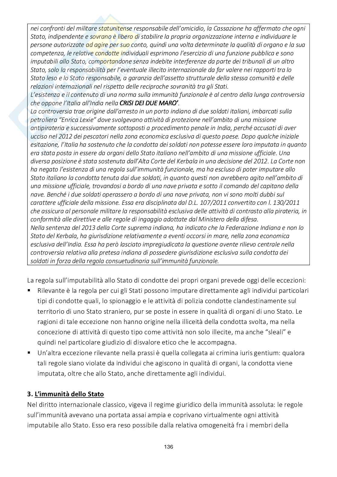 Riassunto esame Diritto internazionale, Prof. Viterbo Annamaria, libro consigliato Diritto internazionale, Cannizzaro Pag. 31