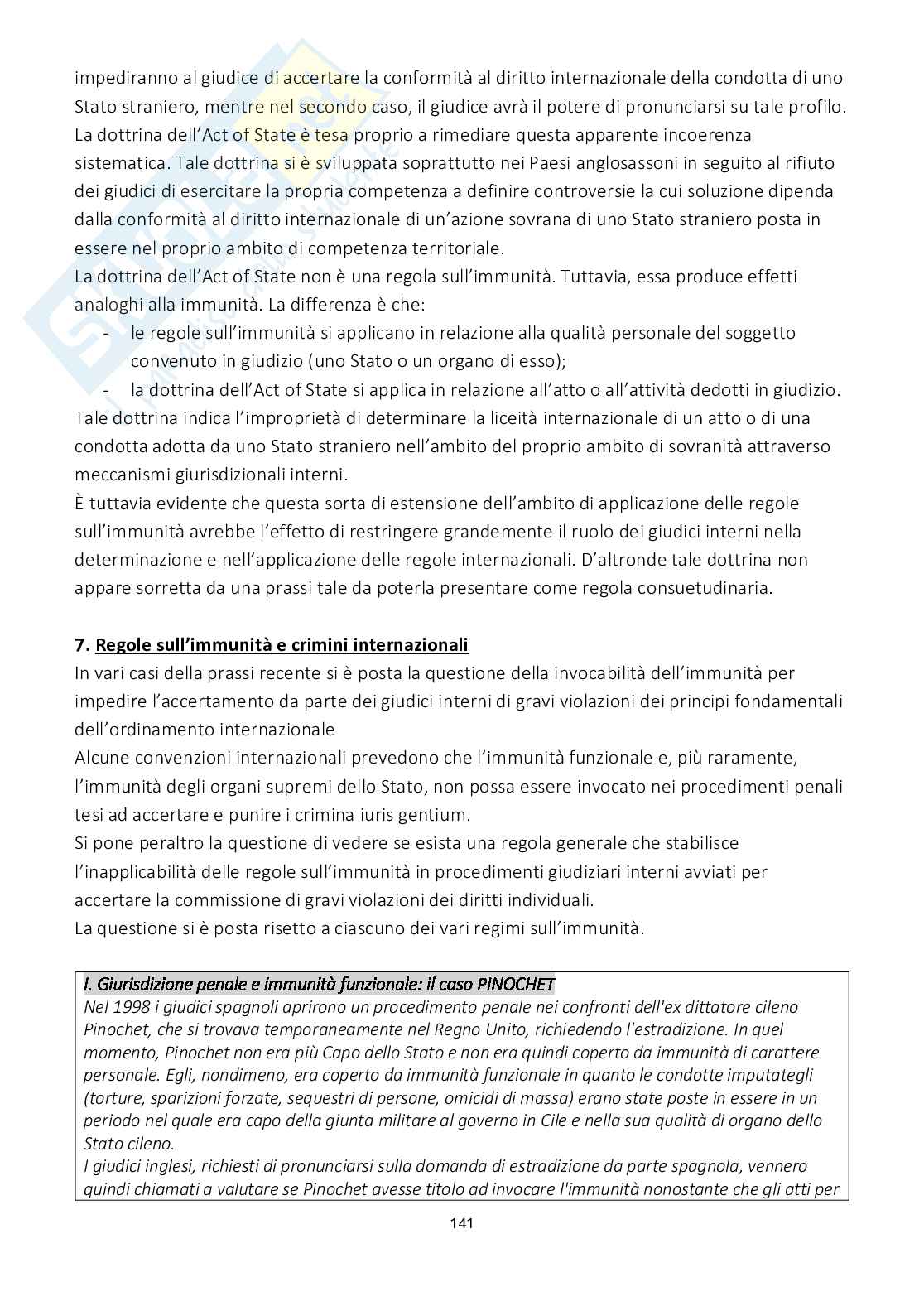 Riassunto esame Diritto internazionale, Prof. Viterbo Annamaria, libro consigliato Diritto internazionale, Cannizzaro Pag. 36