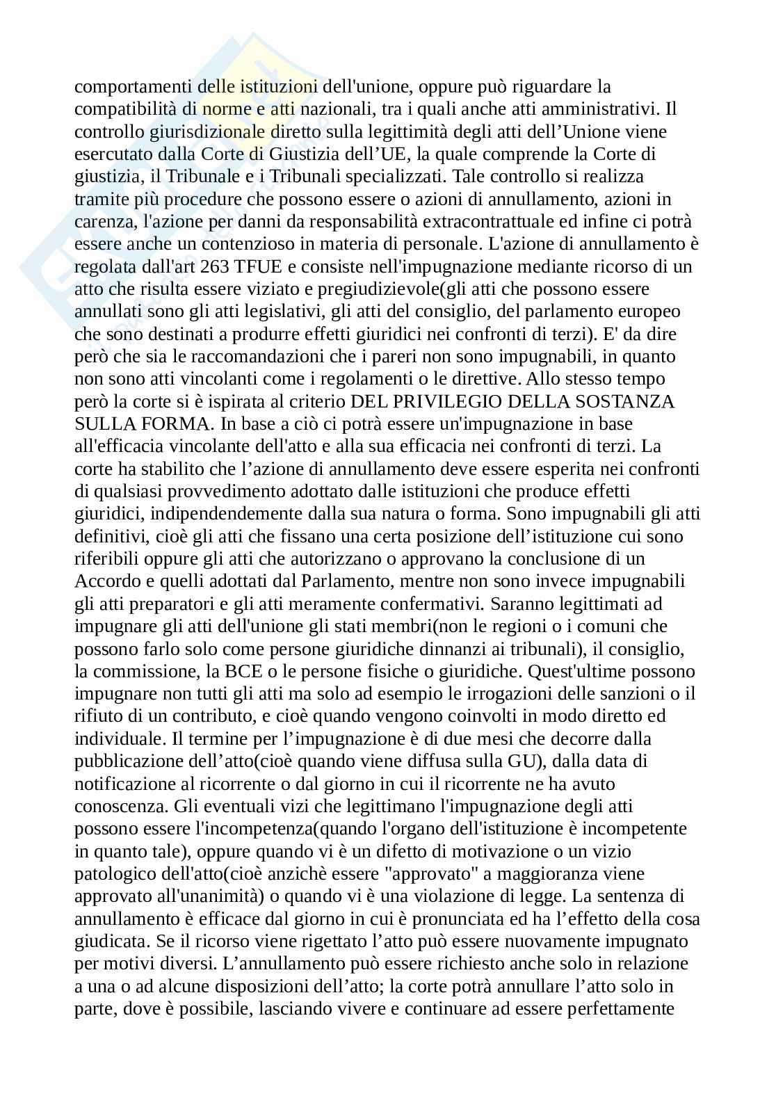 Domande diritto dell'Unione Europea Pag. 31