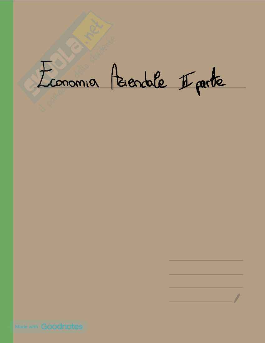 Appunti Economia aziendale - Seconda parte Pag. 1